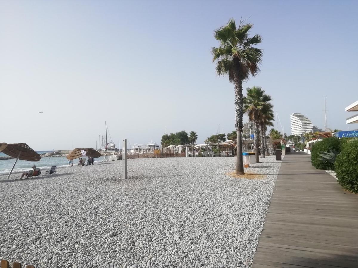 Cote D'Azur Joli Studio 50M Plage, Climatisation , Parking. Villeneuve-Loubet Ngoại thất bức ảnh